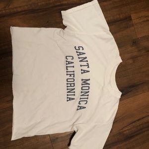 Brandy Melville Santa Monica cropped tee